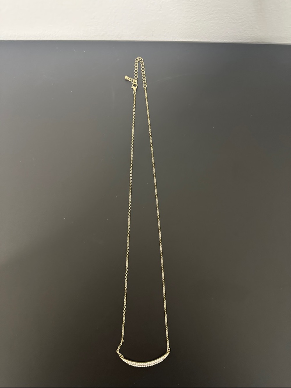 Gold Bar Pendant Chain Necklace - Elegant Women’s Jewelry 24 inch